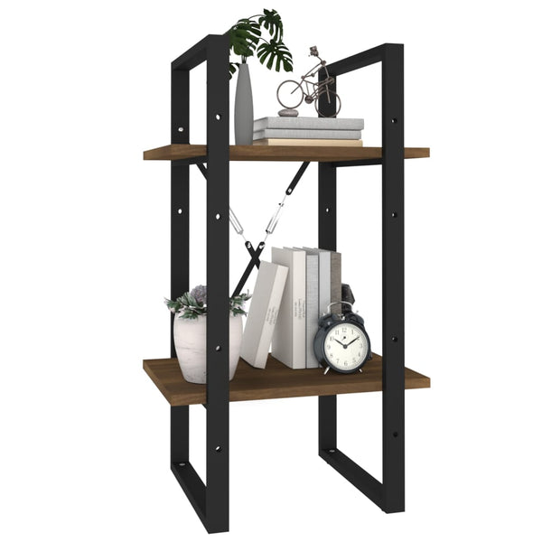 Bücherregal Braun Eiche-Optik, 2 Fächer