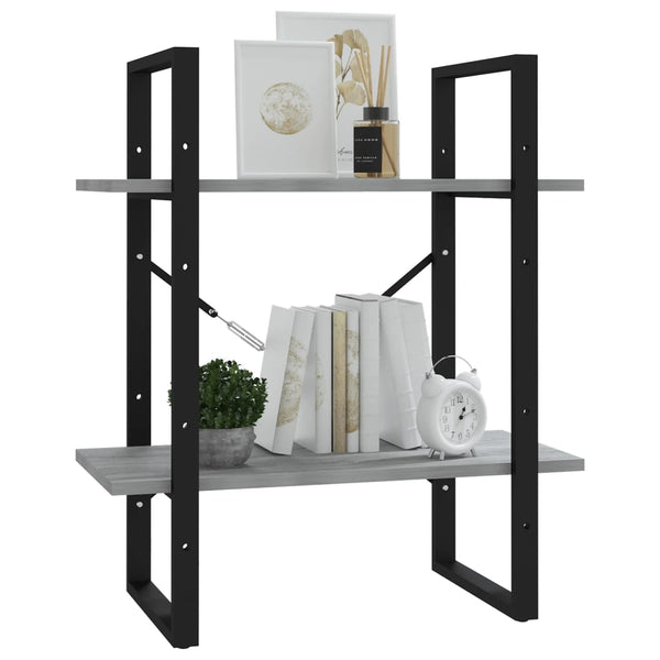 Bücherregal Grau Sonoma 60x30x70 cm