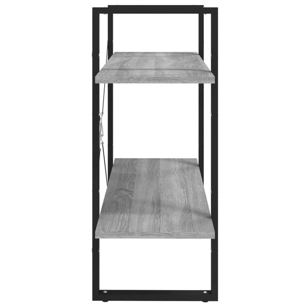 vidaXL Bibliothèque 2 niveaux Gris Sonoma 80x30x70 cm Bois d'ingénierie