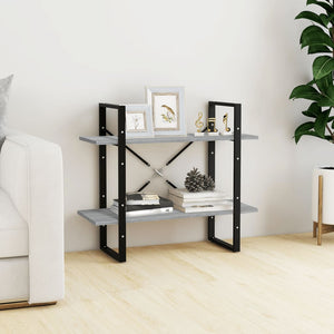 vidaXL Bibliothèque 2 niveaux Gris Sonoma 80x30x70 cm Bois d'ingénierie