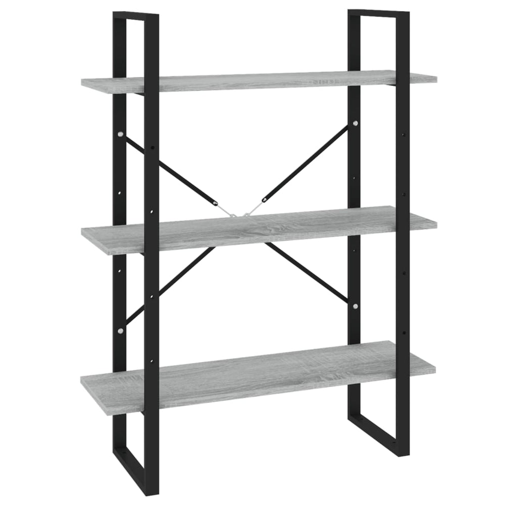 vidaXL Bibliothèque gris Sonoma 80x30x105 cm bois d'ingénierie