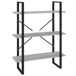 Bücherregal Grau Sonoma 80x30x105 cm