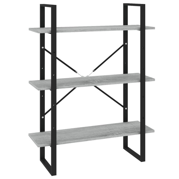Bücherregal Grau Sonoma 80x30x105 cm