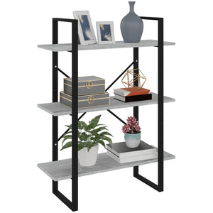 Bücherregal Grau Sonoma 80x30x105 cm