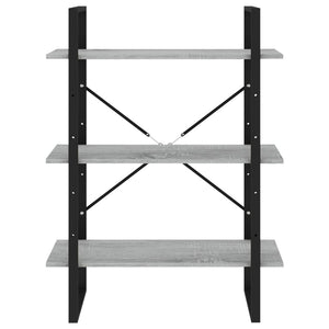 Bücherregal Grau Sonoma 80x30x105 cm