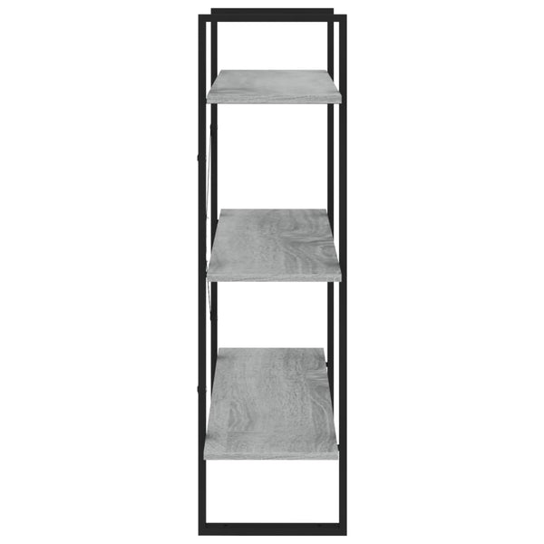 Bücherregal Grau Sonoma 80x30x105 cm