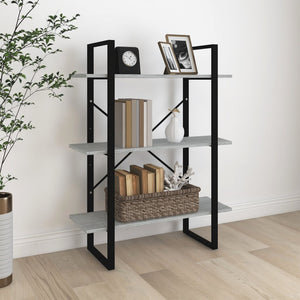 Bücherregal Grau Sonoma 80x30x105 cm