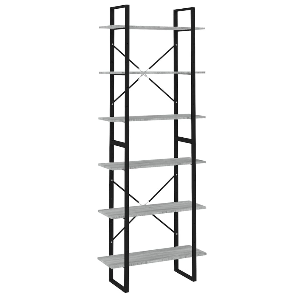 Hochschrank Grau Sonoma 80x30x210 cm