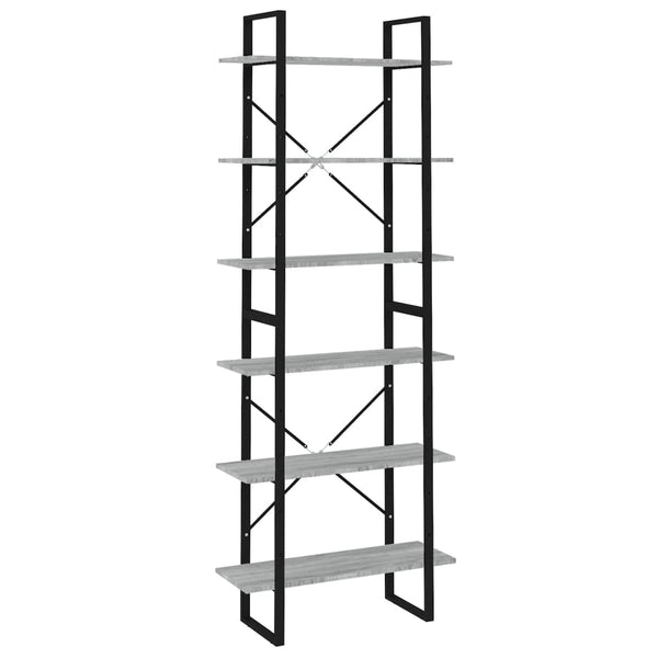 Hochschrank Grau Sonoma 80x30x210 cm