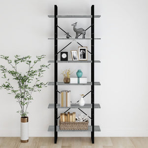 Hochschrank Grau Sonoma 80x30x210 cm