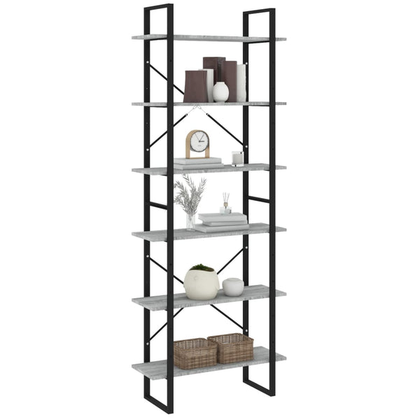 Hochschrank Grau Sonoma 80x30x210 cm