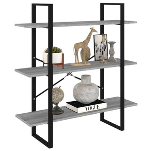 Bücherregal Grau Sonoma 100x105 cm