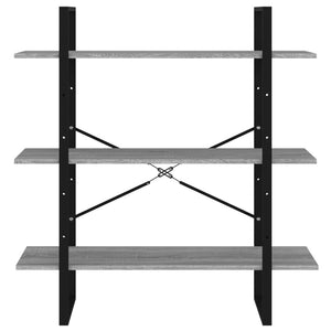 Bücherregal Grau Sonoma 100x105 cm