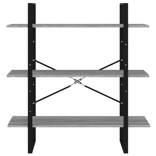 Bücherregal Grau Sonoma 100x105 cm