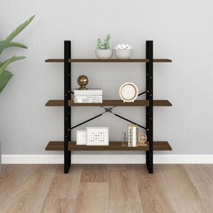 Bücherregal Braun Eichenoptik 100x105 cm