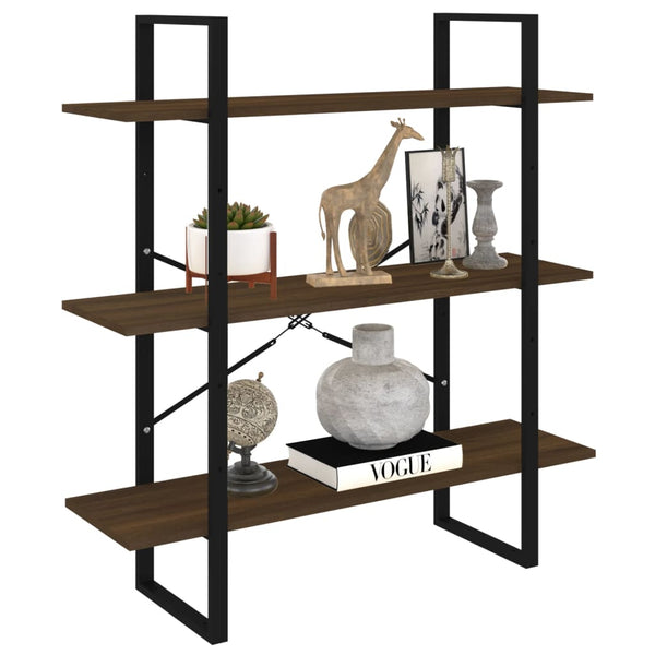 Bücherregal Braun Eichenoptik 100x105 cm