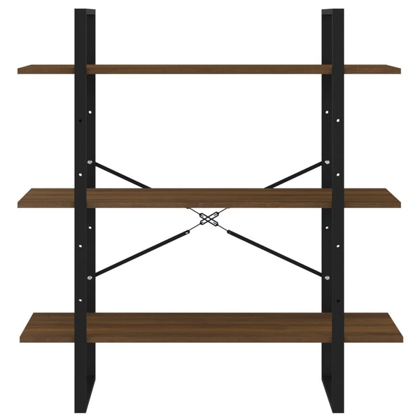 Bücherregal Braun Eichenoptik 100x105 cm