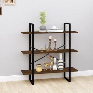 Bücherregal Braun Eichenoptik 100x105 cm