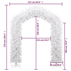 Weiße Weihnachtsgirlande 270 cm