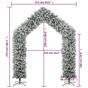 Beschneite Weihnachtsgirlande 270 cm