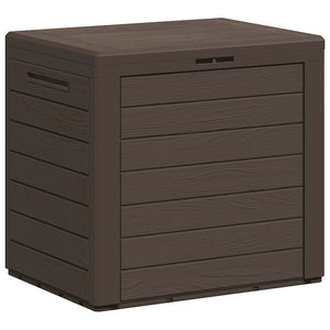 Gartentruhe Braun 58,5x46x55 cm Polypropylen