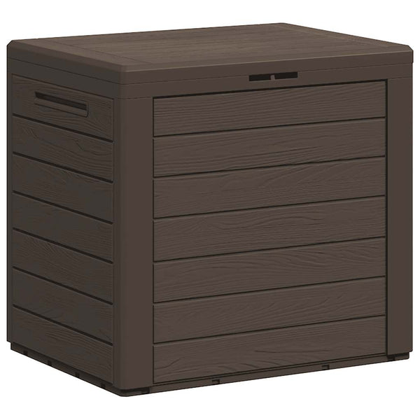 Gartentruhe Braun 58,5x46x55 cm Polypropylen