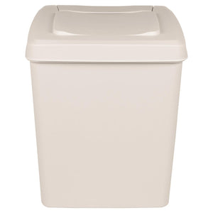 Stapelbare Mülleimer 3 Stk. Weiß 75 L Polypropylen
