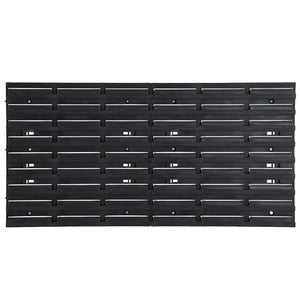 26-tlg Stapelboxen-Wandregal Rot & Schwarz 77x39cm Polypropylen
