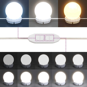 Schminktisch-Set mit LED Massivholz Kiefer