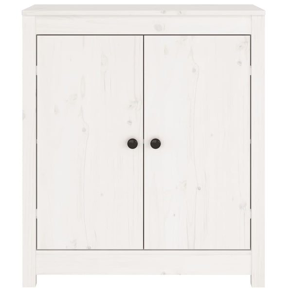 Sideboards 2 Stk. Weiß 70x35x80 cm Massivholz Kiefer