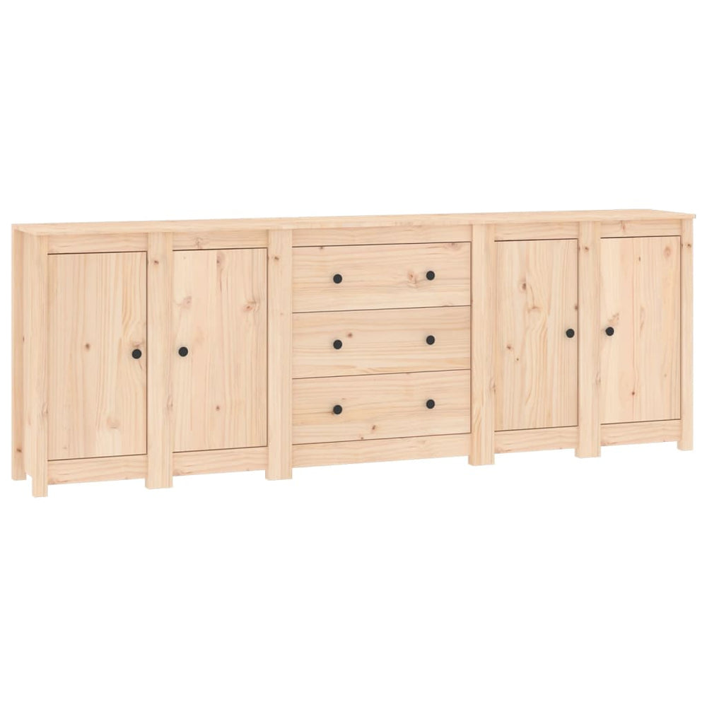 Sideboard 230x35x80 cm Massivholz Kiefer