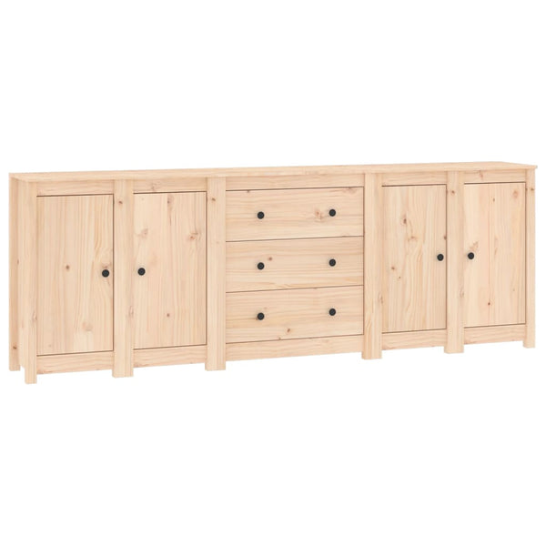 Sideboard 230x35x80 cm Massivholz Kiefer