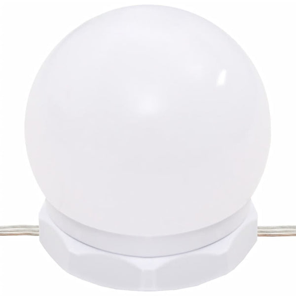 Schminktisch-Set mit LED Grau Sonoma Holzwerkstoff