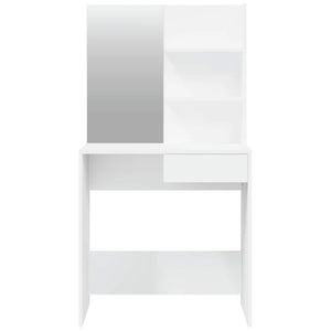 Schminktisch-Set Weiß 74,5x40x141 cm