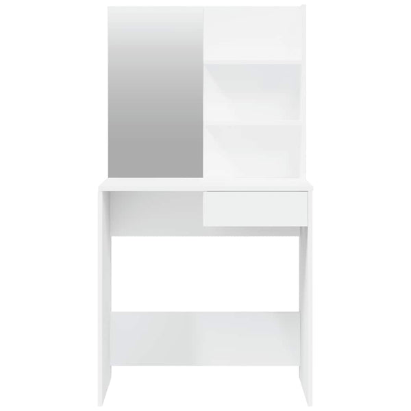 Schminktisch-Set Weiß 74,5x40x141 cm