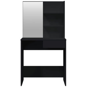Schminktisch-Set Schwarz 74,5 x 40 x 141 cm