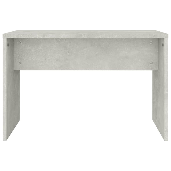 Schminktisch-Set Betongrau 74,5x40x141 cm