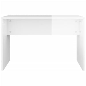 Schminktisch-Set Hochglanz-Weiß 74,5x40x141 cm