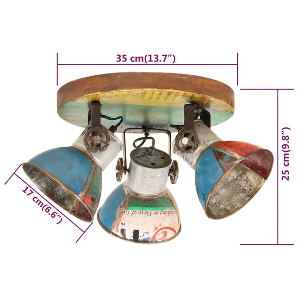Industrie Deckenleuchte Mehrfarbig 42cm