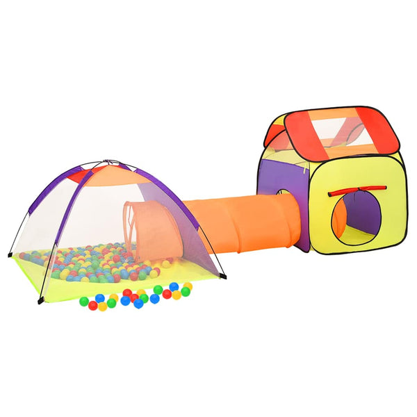 Kinderspielzelt mit Tunnel Mehrfarbig