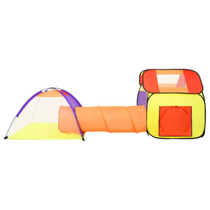 Kinderspielzelt mit Tunnel Mehrfarbig
