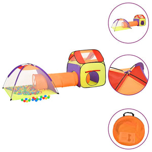 Kinderspielzelt mit Tunnel Mehrfarbig