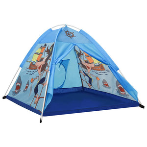 Blaues Spielzelt für Kinder 120x120x90 cm
