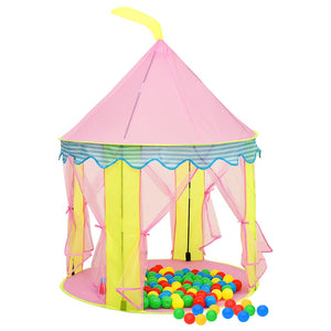 Rosa Spielzelt für Kinder - Schloss Design