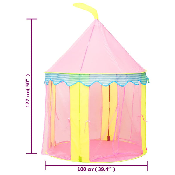 Rosa Spielzelt für Kinder - Schloss Design