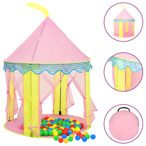 Rosa Spielzelt für Kinder - Schloss Design