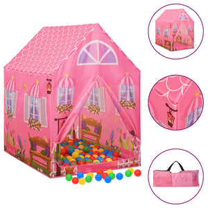 Rosa Kinder Spielzelt 69x94x104 cm