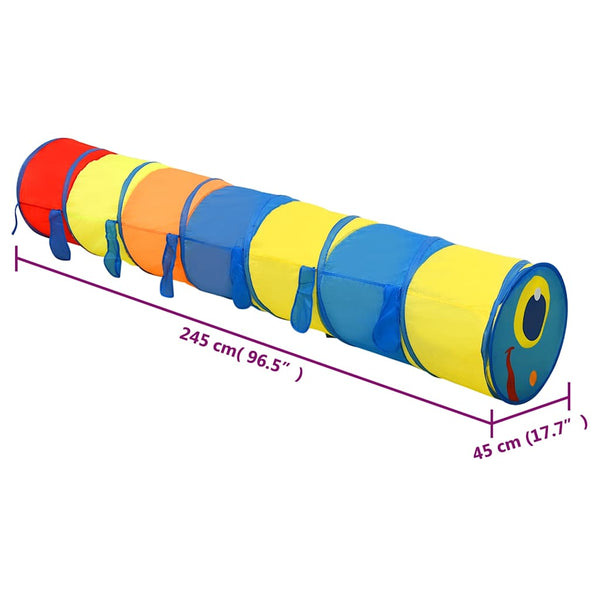 Kinder Spieltunnel Mehrfarbig 245cm