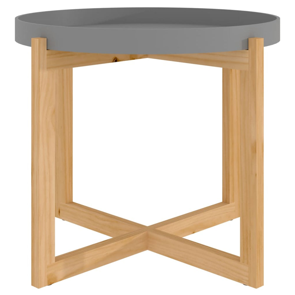Grauer Couchtisch 53x53 cm