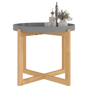Grauer Couchtisch 53x53 cm